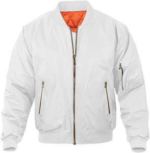 Chaqueta Bomber de Satén Personalizada para Hombre, Informal para Todas las Temporadas, con Tela de Mezcla de Poliéster de Secado Rápido y Bordado, Chaqueta de Invierno - Product Image 1