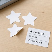 Autocollants personnalisés découpés en forme d'étoile, étiquettes triangulaires en papier imperméables pour emballage cadeau et scrapbooking
