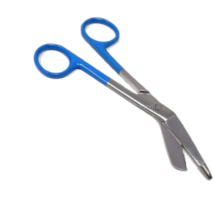 Tijeras para Vendajes Lister Alemanas de Grado Médico, Manuales, Duraderas, de Acero Inoxidable de 5.5 Pulgadas, Color Azul, para Enfermeras, OEM, ODM, CE, ISO, Venta al por Mayor - Product Image 6