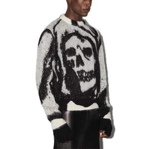 Pull en tricot pour homme en mélange coton-acrylique, toutes couleurs, motif audacieux, directement de l'usine, pour la mode automne tendance - Product Image 1