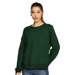 Sudaderas de Mujer de Corte Regular, Calidad Premium, Felpa de Algodón, Diseño Liso y Elegante, Ropa de Calle Cálida para Invierno, Servicio OEM - Product Image 1
