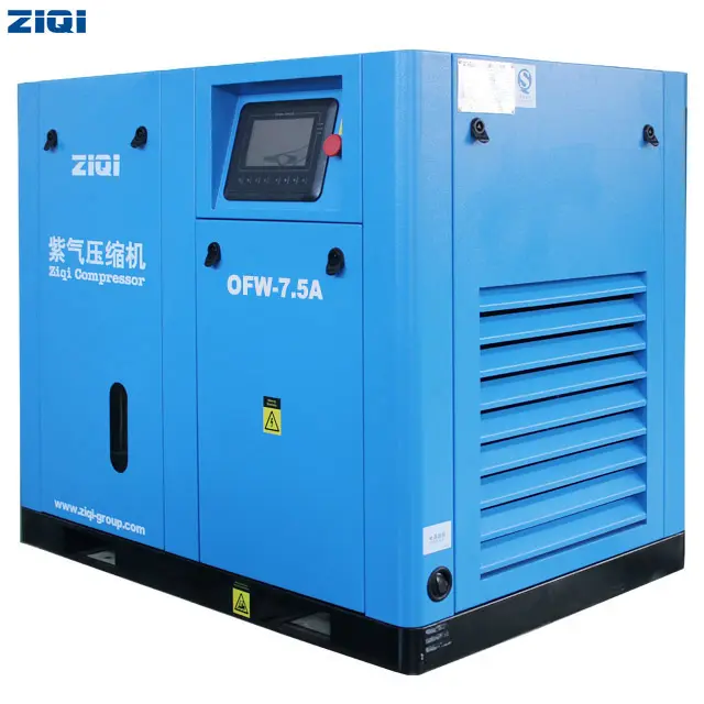 China Beste Merk Beste Prijs 7.5kw Ac Power Elektrische Stabiele Water-Gesmeerde Olie Vrije Type Schroef Luchtcompressor