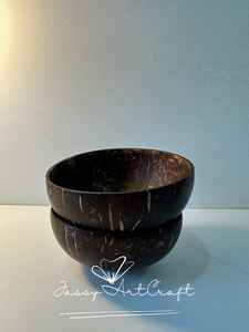 Ensemble de vaisselle en coquille de noix de coco artisanale, écologique, durable, réutilisable, anti-fuite, pour salade, riz, smoothie, usage alimentaire - Product Image 4