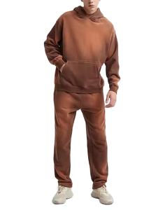 Survêtement en coton fabriqué directement en usine OEM, couleur personnalisée, pour homme, effet délavé, respirant et durable, modèle 2026 - Product Image 1