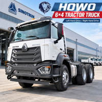 Camions tracteurs Sinotruk 6x4 d'occasion, 371 CV, Euro 2, conduite à gauche, 31 tonnes, logistique portuaire, camion tracteur automatique, performances durables et stables