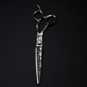Ciseaux de coiffure et de barbier à motif Damas, design mode et beauté, vente en gros, fabriqués au Pakistan - Product Image 2