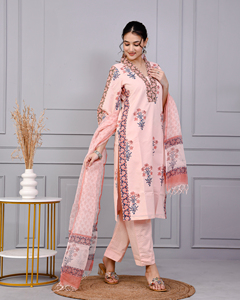 Ensemble de costume en coton Neel Tara avec dupatta Kota Doriya - Product Image 2