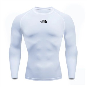 T-shirt respirant pour hommes Rush Guard Compression Gym Fitness à manches longues à séchage rapide Slim Fit Sportswear pour la course à pied - Product Image 3