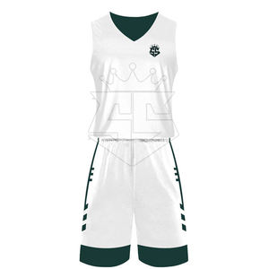 Uniforme de baloncesto reversible personalizado barato Haga su propio diseño Uniformes de camiseta de baloncesto reversibles en stock nuevo - Product Image 5