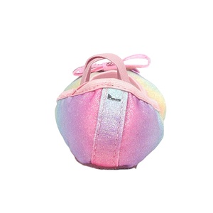 Chaussures de danse de ballet Rainbow Sparkle, ballerines souples en toile pour filles, avec sangle élastique, légères et flexibles, pour la pratique de la danse - Product Image 4