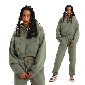 Otoño nueva ropa Casual mujer trajes de dos piezas chándal Jogger conjunto de chándal hombro caído conjunto de 2 piezas - Product Image 5