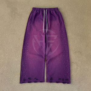 Plain Color Soft Fabric Relaxed Fit <b>Elastic</b> Waist Casual <b>Trousers</b> Look Easy Matching Daily Fashion <b>Men</b> Flared Sweat Pant - Product Image 4