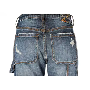 Pantalones vaqueros de cintura media recién llegados etiqueta privada por encargo al por mayor pantalones de mujer de alta calidad diseñados con estilo - Product Image 4