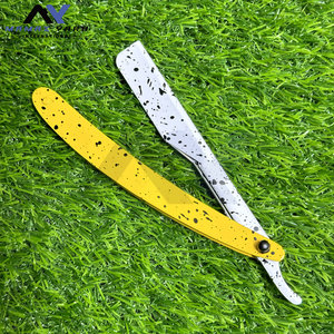 Nuevas Navajas de Afeitar Impresas, Navaja de Afeitar Plegable Profesional para Hombres, Recortadora de Barba, Depilación, Navaja de Seguridad para Barbería, Soporte para Navaja - Product Image 3