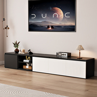Meuble TV moderne en bois sur mesure pour salon avec rangement et fonction de présentation, idéal pour les fermes et les hôtels, résistant à l'eau