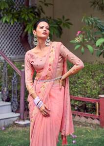 Vestido de fiesta elegante de seda Georgette de primera calidad con papel de aluminio Swarovski Work estilo paquistaní para niñas con blusa elegante - Product Image 2