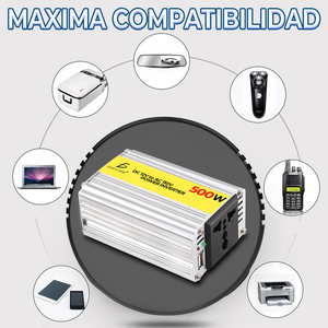 Inverter Monofase 500W con Caricabatterie UPS, Uscita Onda Sinusoidale Pura 12VDC/110VAC per Settore Automobilistico - Product Image 5