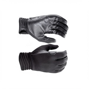 Black Tactical <b>Gloves</b> Driving Goatskin Full Palm Safety <b>Touchscreen</b> Non Slip <b>Gloves</b> - Product Image 3
