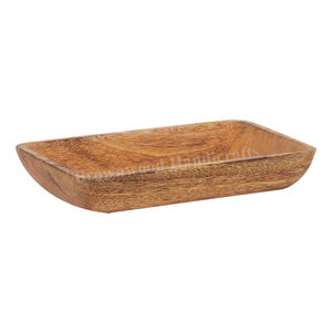 Bol à pâte en bois de qualité supérieure Bol fait main en bois de manguier au design moderne pour la maison, les hôtels et les restaurants utilisent des bols à bougies en bois - Product Image 5