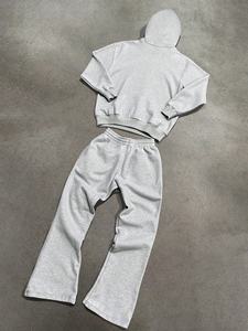 Chándal de Jersey personalizado para hombre, forro polar lavado Vintage con opción de talla grande transpirable, impresión en color personalizada compatible con OEM - Product Image 4