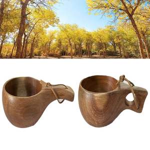 Taza Kuksa de Madera Ecológica Pulida Lista para Regalar para Ocasiones Especiales con Diseño Artesanal Premium a Bajo Precio - Product Image 2