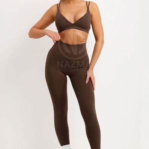 Conjunto Deportivo de 3 Piezas para Mujer, Personalizable con Logotipo Frontal, Transpirable, de Secado Rápido, Spandex/Poliéster, Ligero y de Alta Calidad, MOQ Bajo - Product Image 5