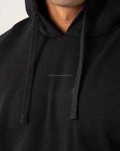 Men's Customized Sleeveless Hooded Yoga <b>Top</b> <b>High</b> Quality Breathable Quick Dry Solid Pattern <b>Low</b> Price 220g 100% Cotton Hollow - Product Image 4