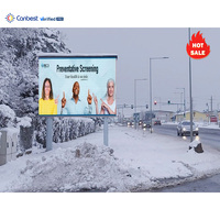P6 P10 Extérieur 960X960 Mur Monté Économie D'énergie Led Panneau D'affichage Affichage Route Rue Led Panneaux D'affichage Écran À Vendre