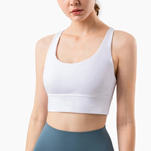 Women High Support Crop Performance Sports <b>Bra</b> Spandex Polyester Breathable <b>Stretch</b> Yoga Gym Wear Running Workout Fitness <b>Bra</b> - Product Image 6
