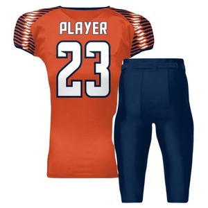 Uniforme de fútbol americano de poliéster 100% al por mayor conjuntos personalizados con características transpirables equipo de calidad único - Product Image 2