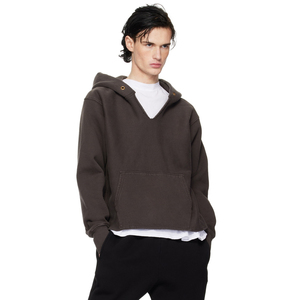 NUEVA Sudadera con capucha recortada personalizada Unisex 400 Gsm Cotton Heavyweight Hoodies Drop Shoulder Cropped Hoodie para hombres - Product Image 2