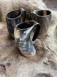 Verre à boire artisanal en corne de buffle |   Gobelet en corne écologique - Product Image 4