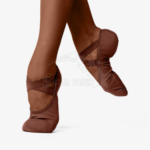 Zapatillas de Ballet Suaves para Niñas, Antideslizantes, Transpirables, Ligeras, con Soporte de Seguridad, Fáciles de Poner, se Mantienen en su Lugar, Ajuste Elástico para Cada Movimiento - Product Image 1