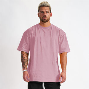 Wholesale <b>High</b> Quality <b>White</b> T-Shirts Blank Custom Print Cotton T Shirt Plain Oversized Heavy Men'-Shirt Summer Wear - Product Image 3