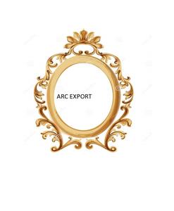 Nuevo espejo de Metal de diseño Vintage de Metal grabado dorado para espejo de pared de decoración de boda y hogar de Venta caliente a precios asequibles - Product Image 5