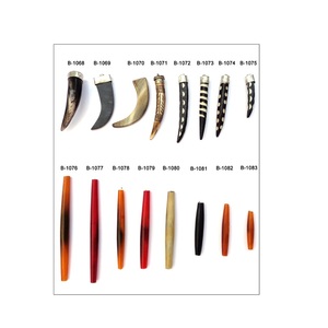Cuentas de Hueso Naturales, Sólidas, Auténticas, de Alta Calidad, Marca MAE, para la Fabricación de Joyas, Varios Tamaños y Formas para Collares y Pulseras - Product Image 1