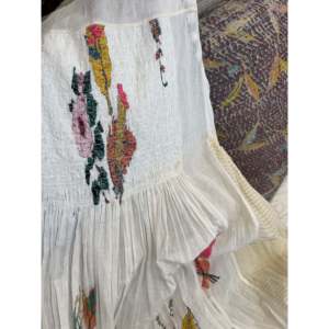 RASA 25 <b>Elastic</b> Waist Leisure Breathable Woven Fabric Floral Print Loose Fit Pant - Product Image 4