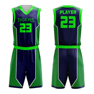 El Mejor Uniforme de Baloncesto Personalizado Unisex, Ropa Deportiva Transpirable de Talla Grande, Conjuntos de Uniformes de Baloncesto Nuevos Sublimados, 100% Poliéster de Alta Calidad - Product Image 1
