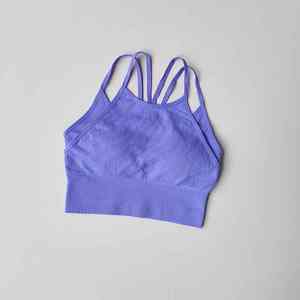 Soutien-gorge de sport extensible simple grande taille avec logo personnalisé pour la course à pied, le yoga et le fitness - Respirant, séchage rapide, maintien élevé - Product Image 6