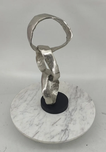 รูปปั้นอลูมิเนียมทำด้วยมือมีฐาน MDF อะลูมิเนียมตกแต่งบ้าน - Product Image 2