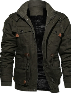 Veste en sergé lourd 100% coton personnalisée du fournisseur indien direct Bomber de style vintage pour hommes coupe-vent universitaire surdimensionné hiver - Product Image 2