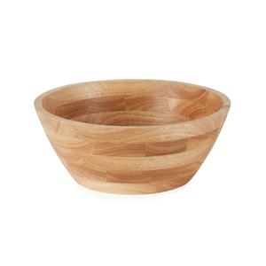 Tazón de madera tallado con diseño elegante para decoración de mesa, cuenco de servicio de alimentos de bajo coste con esmalte y Color Natural a bajo precio - Product Image 1