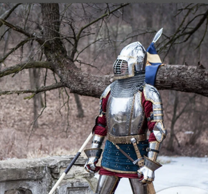 Guerrero Medieval Buckler Traje de armadura de caballero templario de alta calidad más vendido | Caballeros cruzados - Product Image 1
