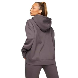 Cozy Fit Chándal de invierno para mujer Diseño personalizado Sudadera con capucha de dos piezas Conjunto de joggers Transpirable 100% Algodón Ecológico Secado rápido - Product Image 6