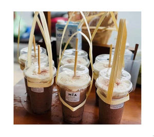 Opte por nuestra bolsa de bebidas de bambú biodegradable con opciones de logotipo personalizado, que proporciona embalaje ecológico para cafés y eventos. - Product Image 1