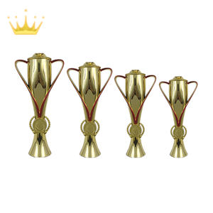 Trophées en plastique populaires, pièces dorées, rouges, argentées, bleues - Exclusifs, durables, écologiques, 4 tailles, forme personnalisée, cadeaux d'affaires - Product Image 1