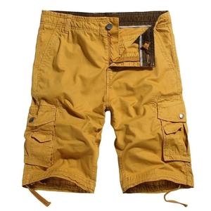 Pantalones Cortos Cargo Casuales Vintage para Hombre al por Mayor, Cintura Alta, Cierre con Cordón, Mezcla Transpirable de Poliéster/Algodón de Pakistán - Product Image 4