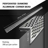 Cornière en aluminium perforée diamantée sur mesure, prix usine