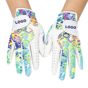 Dernier style de gants de golf en cuir Cabretta antidérapants personnalisés pour hommes et femmes, respirants et doux pour les sports d'été, en peau de mouton véritable - Product Image 3