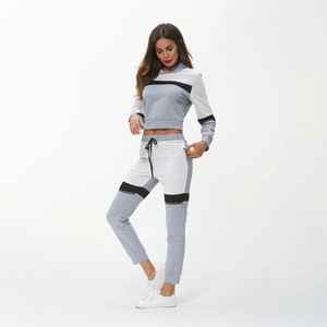 Ensemble de survêtement réversible 100% coton pour femme grande taille respirant séchage rapide imprimé solide pour la saison d'automne écologique - Product Image 4